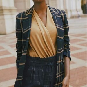 1.state knit wrap top